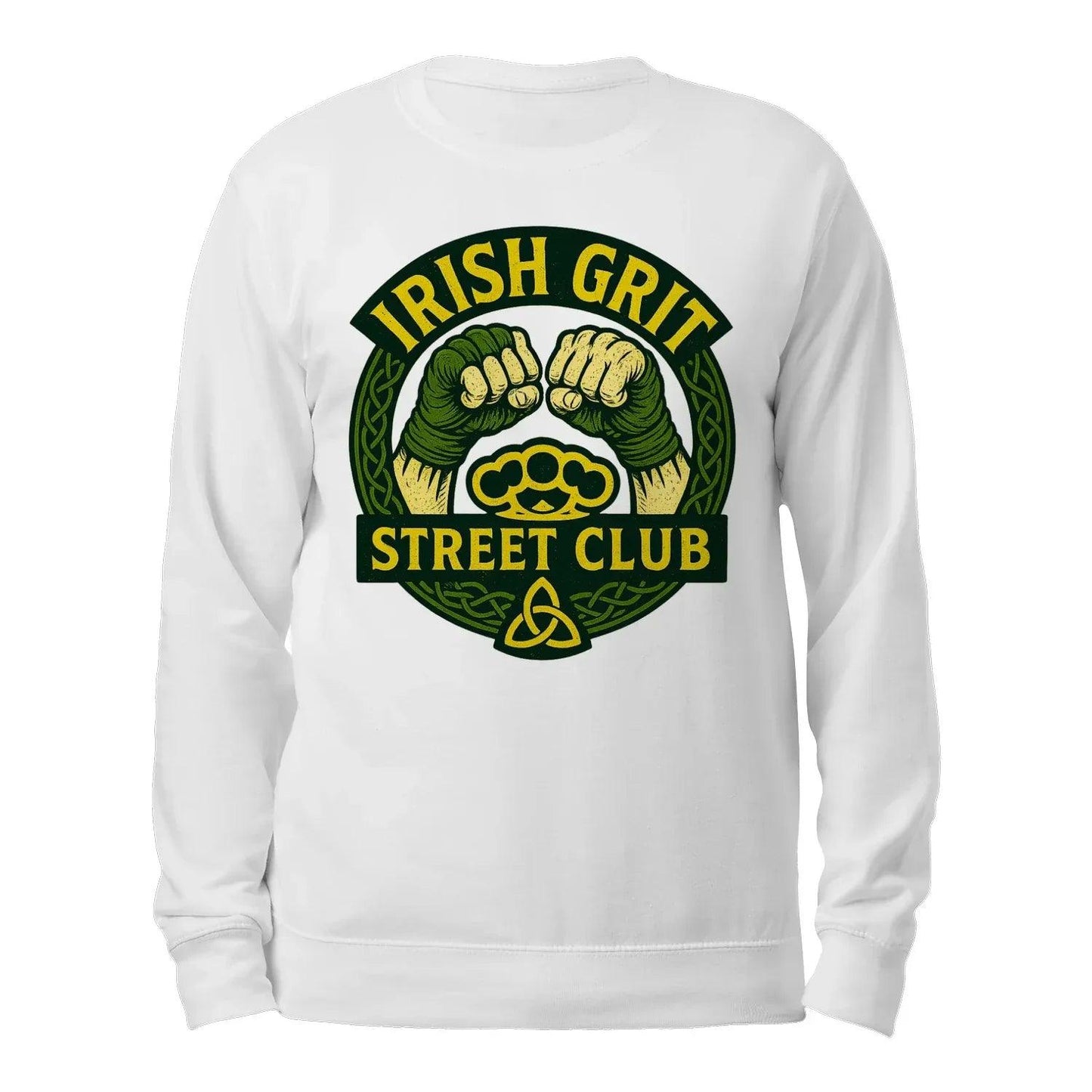 Irish Grit Street Club Classic Unisex Sweatshirt - Celtic Sweaters Ireland - Celtic Wolfwear