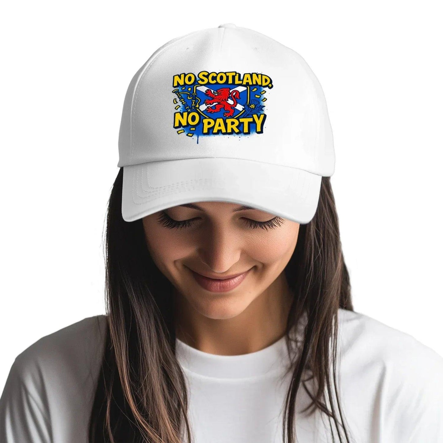 No Scotland No Party Scotland 5 Panel Sports Buckle Cap - Trendy Celtic Hats and Caps - Celtic Wolfwear