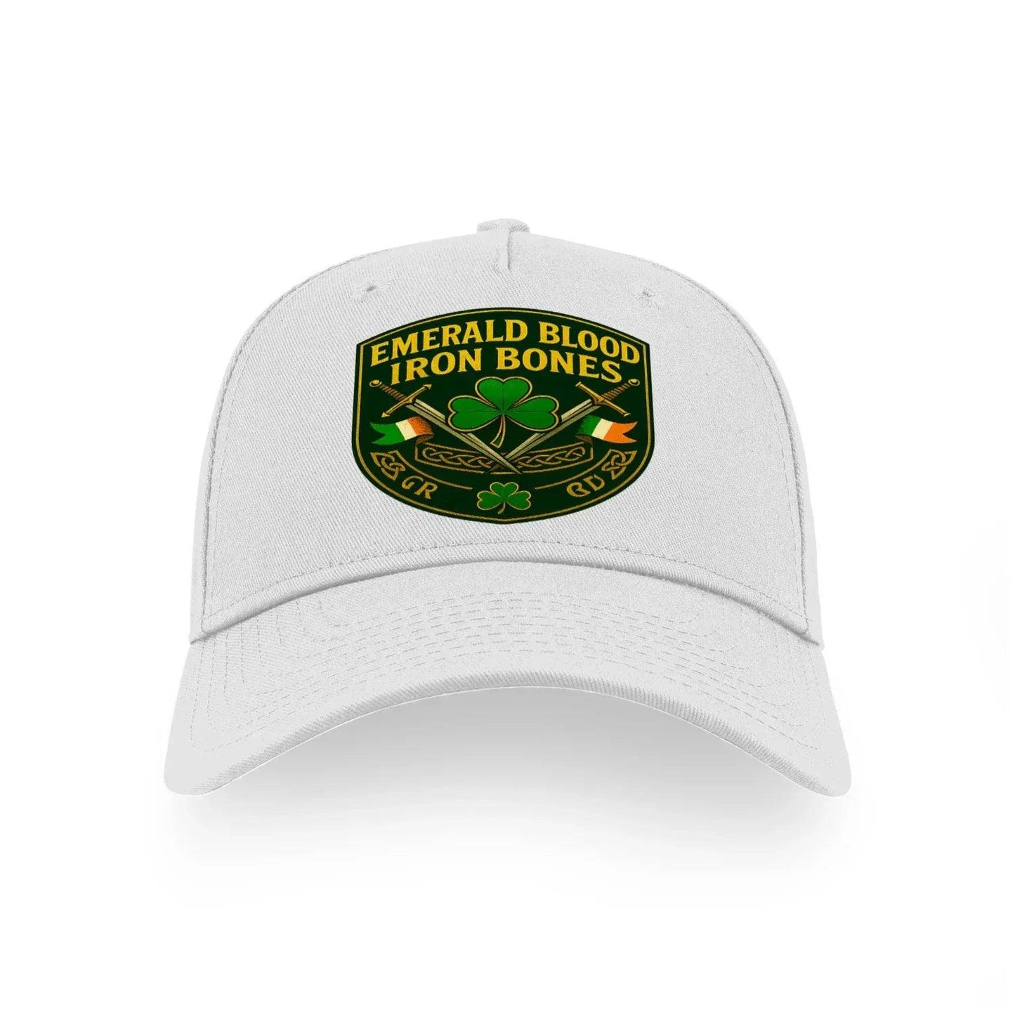 Emerald Blood Iron Bones Cap - Stylish Sports Buckle Cap for Men and Women in Ireland - Celtic Wolfwear