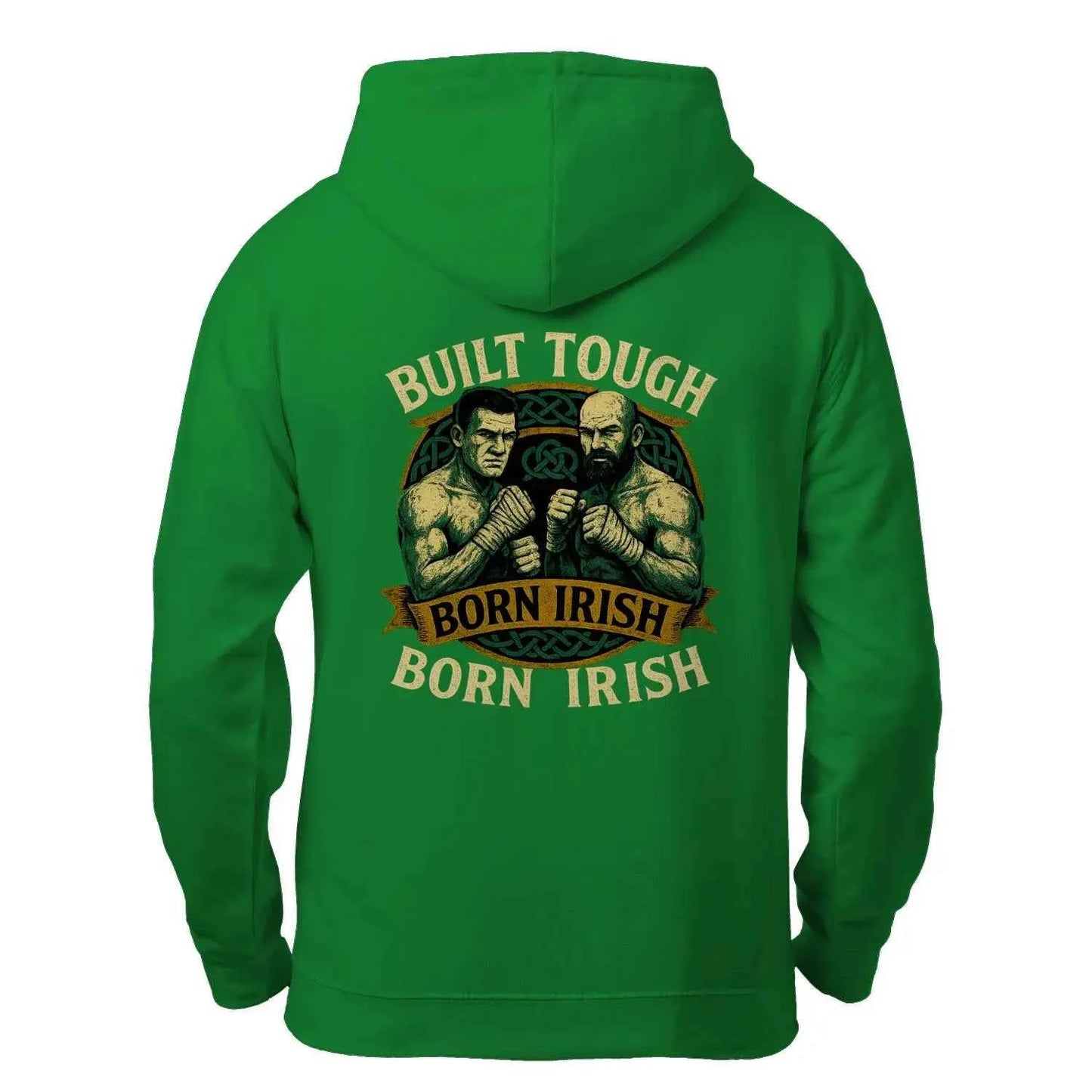 Built Tough Born Irish Hoodie - Premium Unisex Zip Hoodie for Quality and Comfort - - Celtic Wolfwear