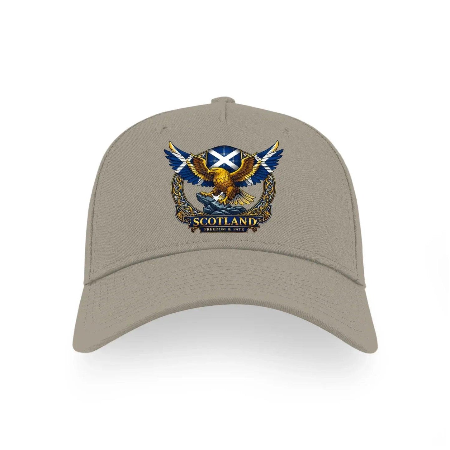 Scotland Freedom & Fate 5 Panel Sports Buckle Cap - Stylish Scotland Caps for Men and Women - Celtic Wolfwear
