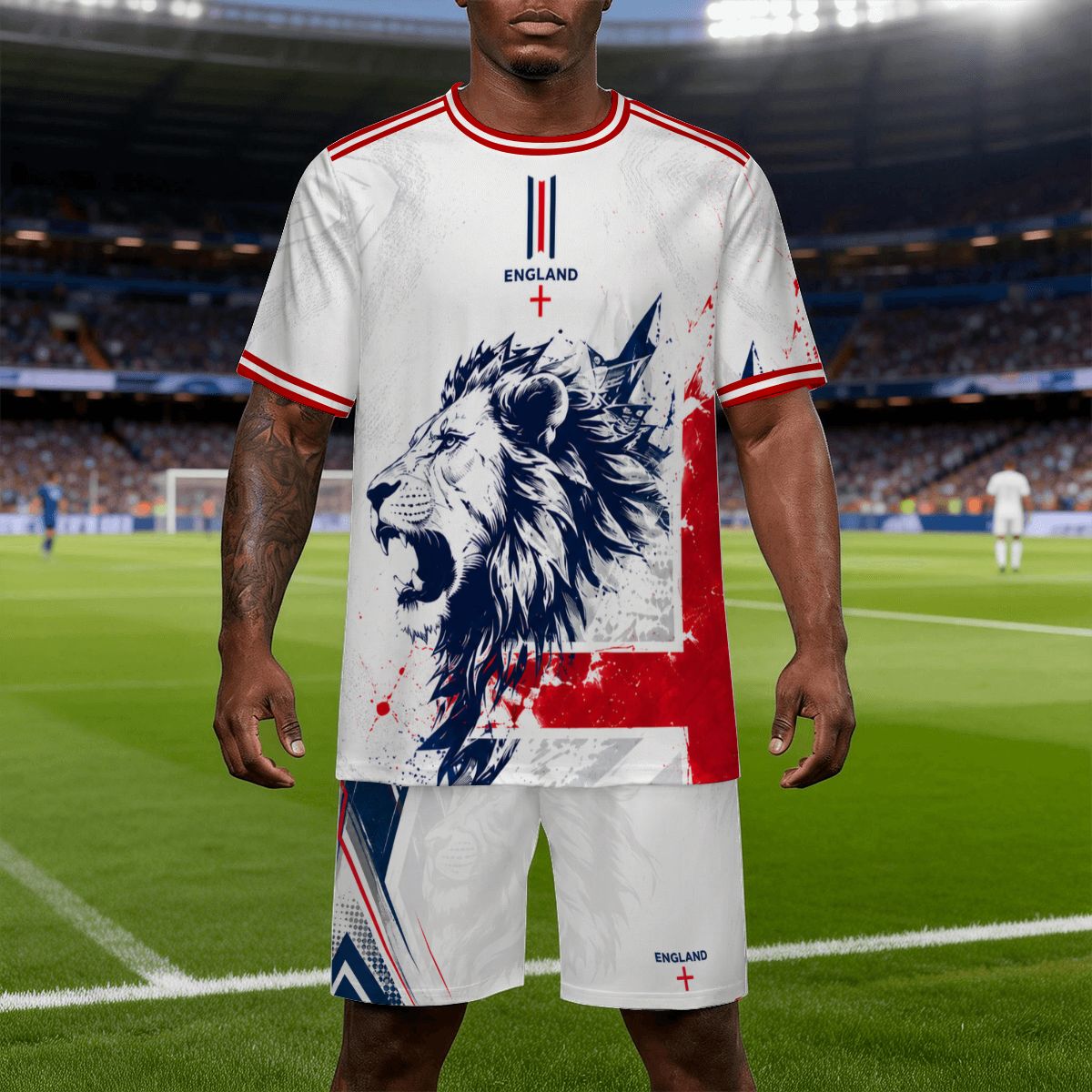 England St. George Cross Jersey Kit with Lion Shorts