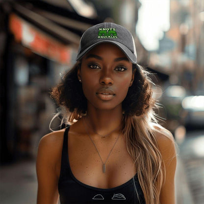 Knot and Knuckles Washed Denim Mesh Cap