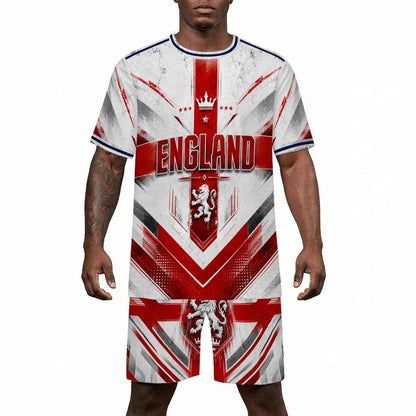 England St. George Cross Football Jersey and shorts Set