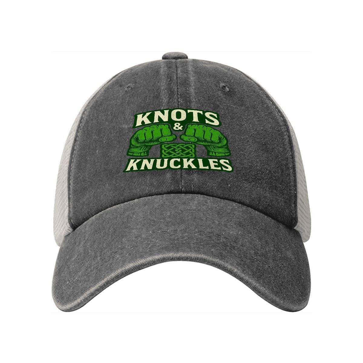 Knot and Knuckles Washed Denim Mesh Cap