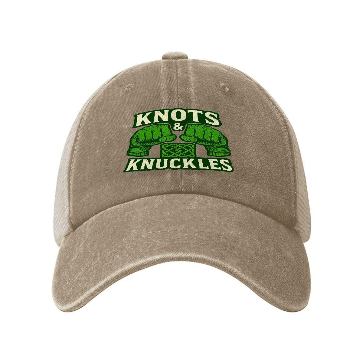 Knot and Knuckles Washed Denim Mesh Cap