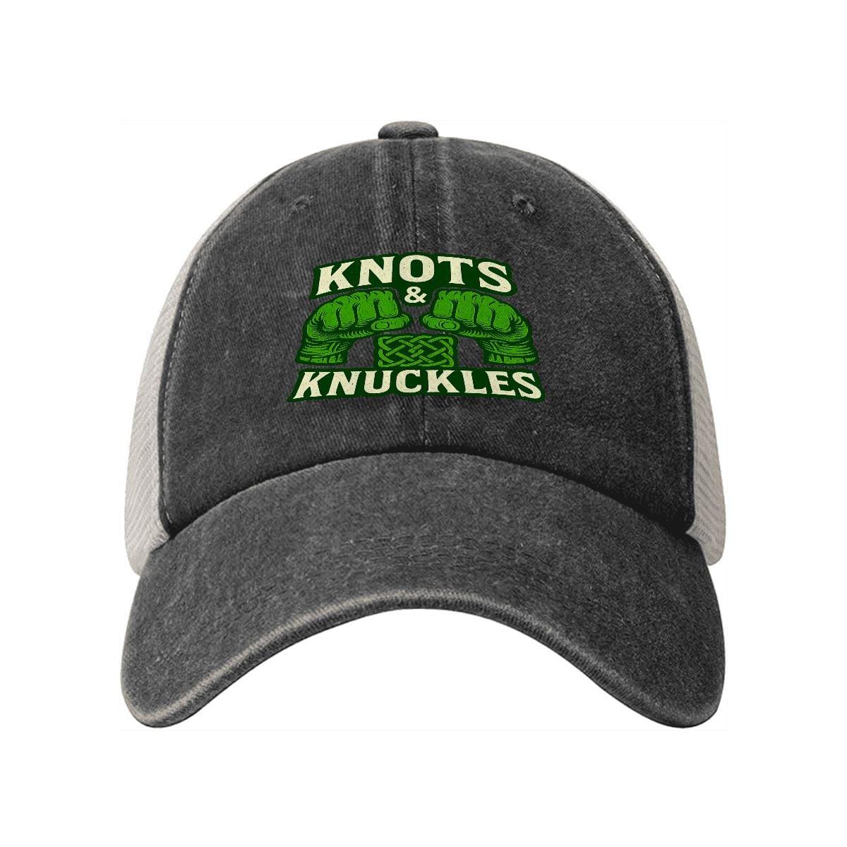 Knot and Knuckles Washed Denim Mesh Cap
