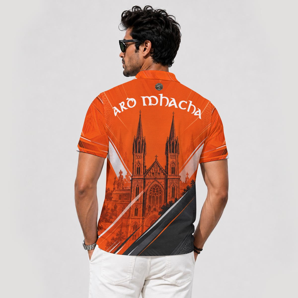Armagh Men's Gaelic football Polo Shirt - Celtic Wolfwear