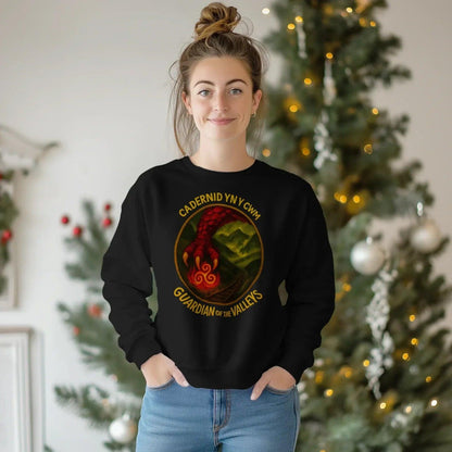 Cadernid Yn Y Gwynt Welsh Dragon Sweatshirt – Crewneck - Celtic Wolfwear
