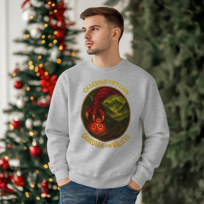 Cadernid Yn Y Gwynt Welsh Dragon Sweatshirt – Crewneck - Celtic Wolfwear