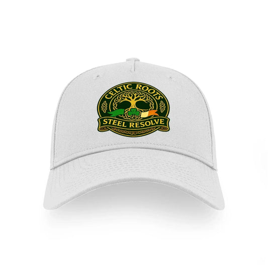 Celtic 5-Panel Cap - Roots Steel Resolve Adjustable Fit - Celtic Wolfwear