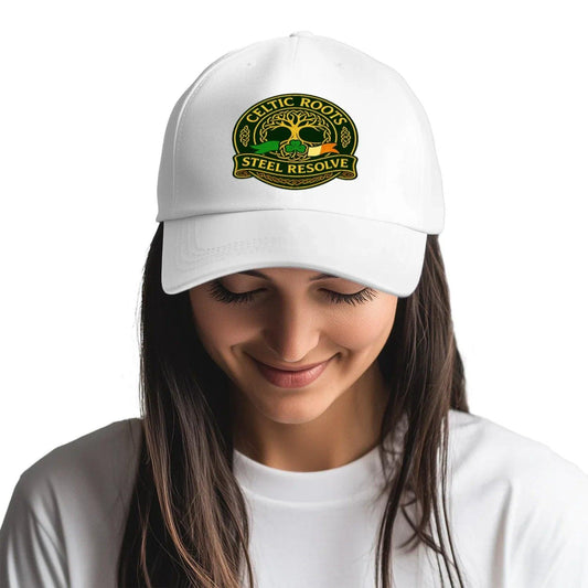 Celtic 5-Panel Cap - Roots Steel Resolve Adjustable Fit - Celtic Wolfwear