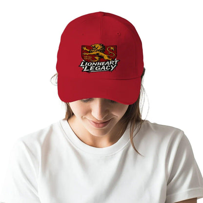 Celtic Lion Baseball Cap - Lionheart Legacy Curved One Size - Celtic Wolfwear