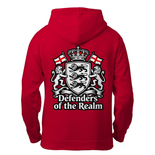 Celtic Lion Zip Hoodie - Defenders of the Realm Heraldic - Celtic Wolfwear