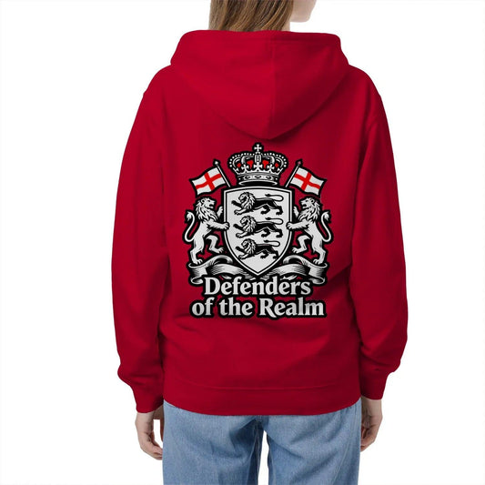 Celtic Lion Zip Hoodie - Defenders of the Realm Heraldic - Celtic Wolfwear