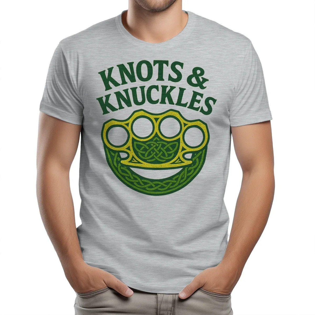 Celtic T-Shirt - Knots and Knuckles No 4 Unisex Streetwear - Celtic Wolfwear