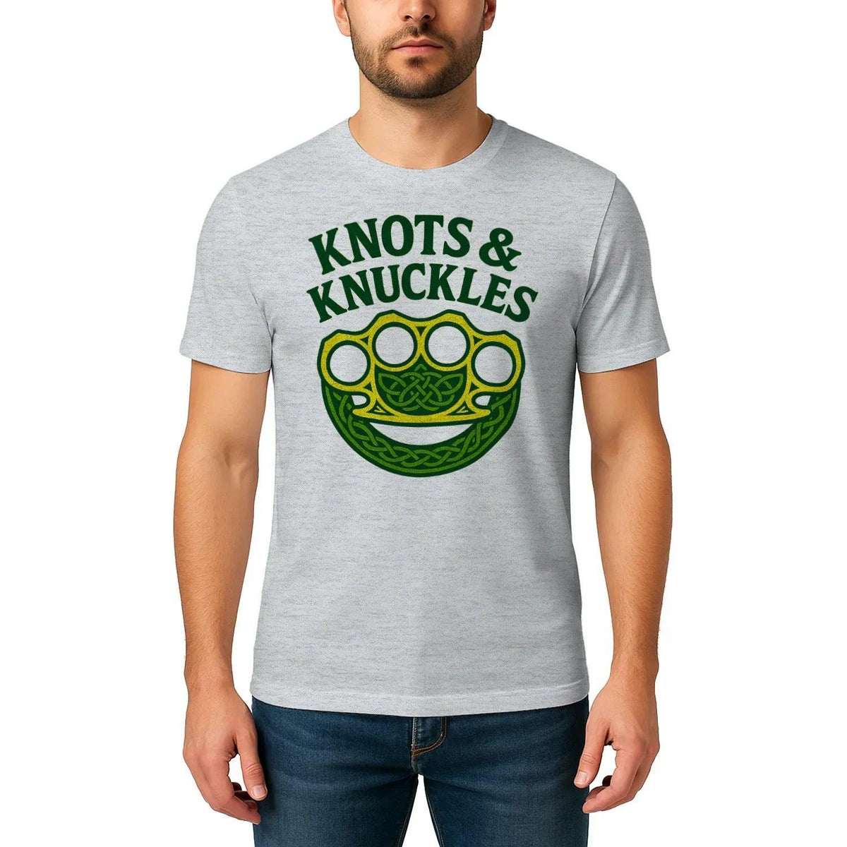 Celtic T-Shirt - Knots and Knuckles No 4 Unisex Streetwear - Celtic Wolfwear
