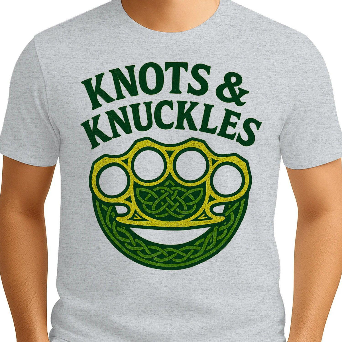 Celtic T-Shirt - Knots and Knuckles No 4 Unisex Streetwear - Celtic Wolfwear