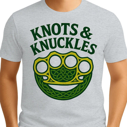Celtic T-Shirt - Knots and Knuckles No 4 Unisex Streetwear - Celtic Wolfwear