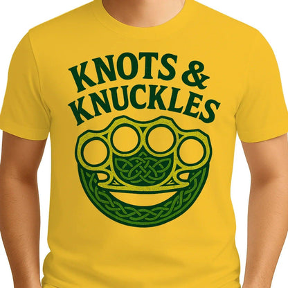 Celtic T-Shirt - Knots and Knuckles No 4 Unisex Streetwear - Celtic Wolfwear