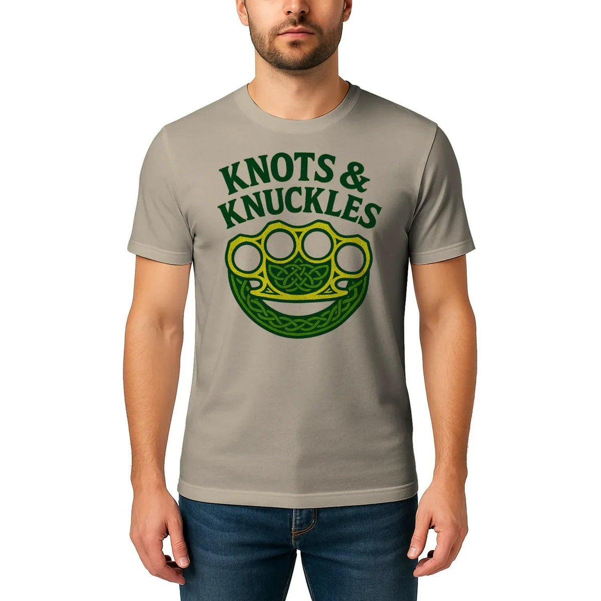 Celtic T-Shirt - Knots and Knuckles No 4 Unisex Streetwear - Celtic Wolfwear