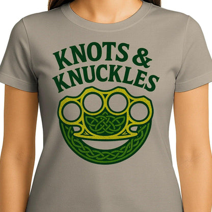 Celtic T-Shirt - Knots and Knuckles No 4 Unisex Streetwear - Celtic Wolfwear