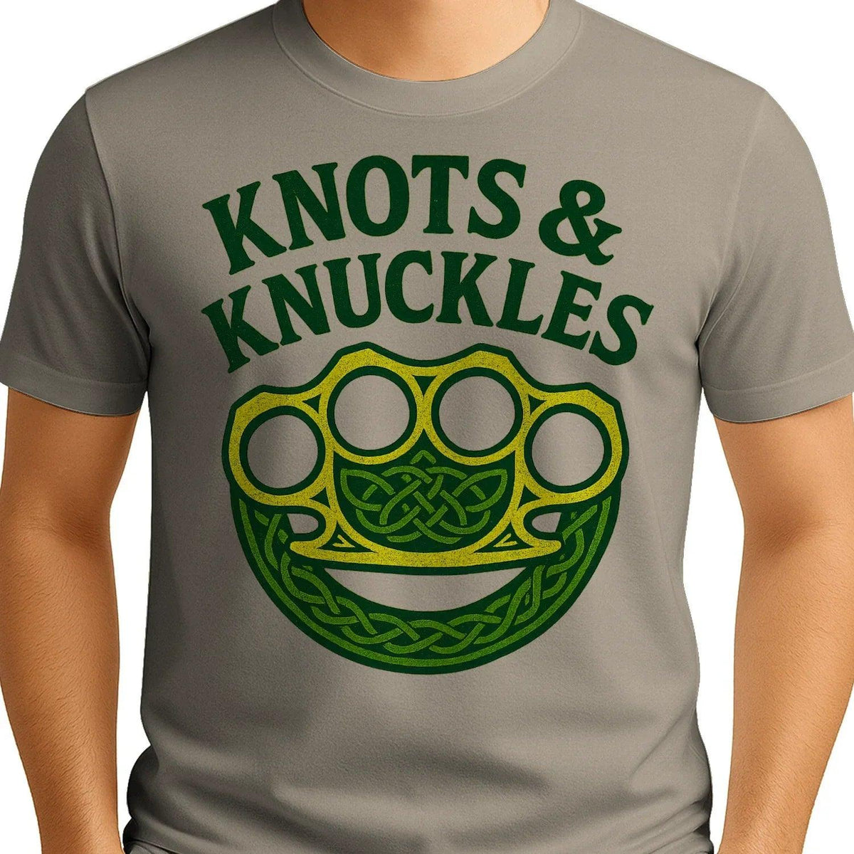 Celtic T-Shirt - Knots and Knuckles No 4 Unisex Streetwear - Celtic Wolfwear