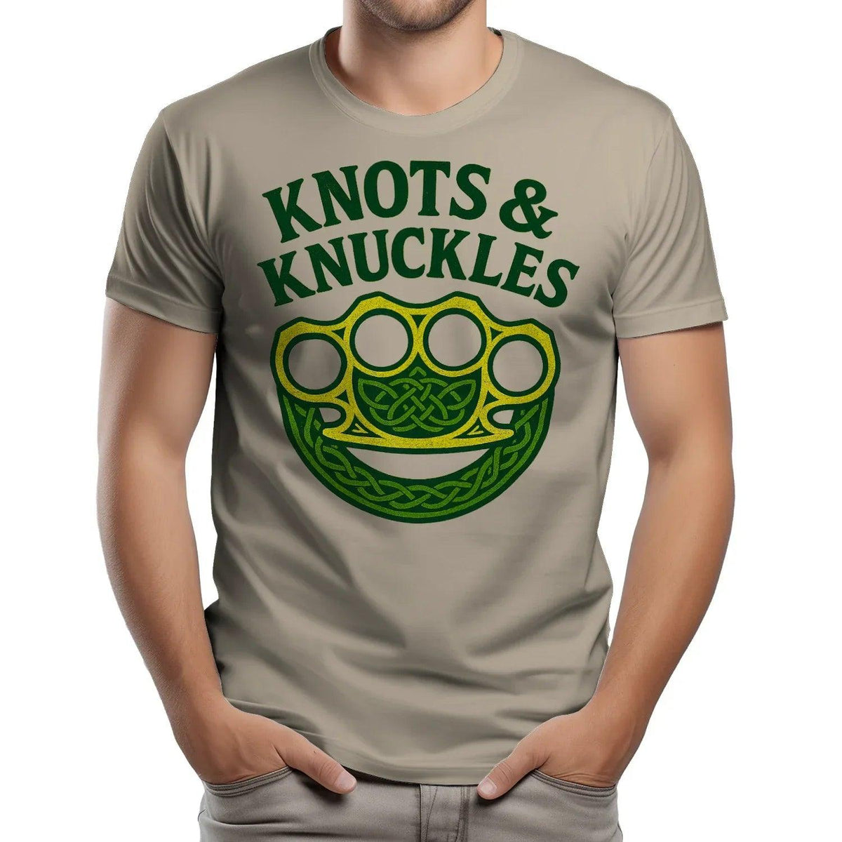 Celtic T-Shirt - Knots and Knuckles No 4 Unisex Streetwear - Celtic Wolfwear