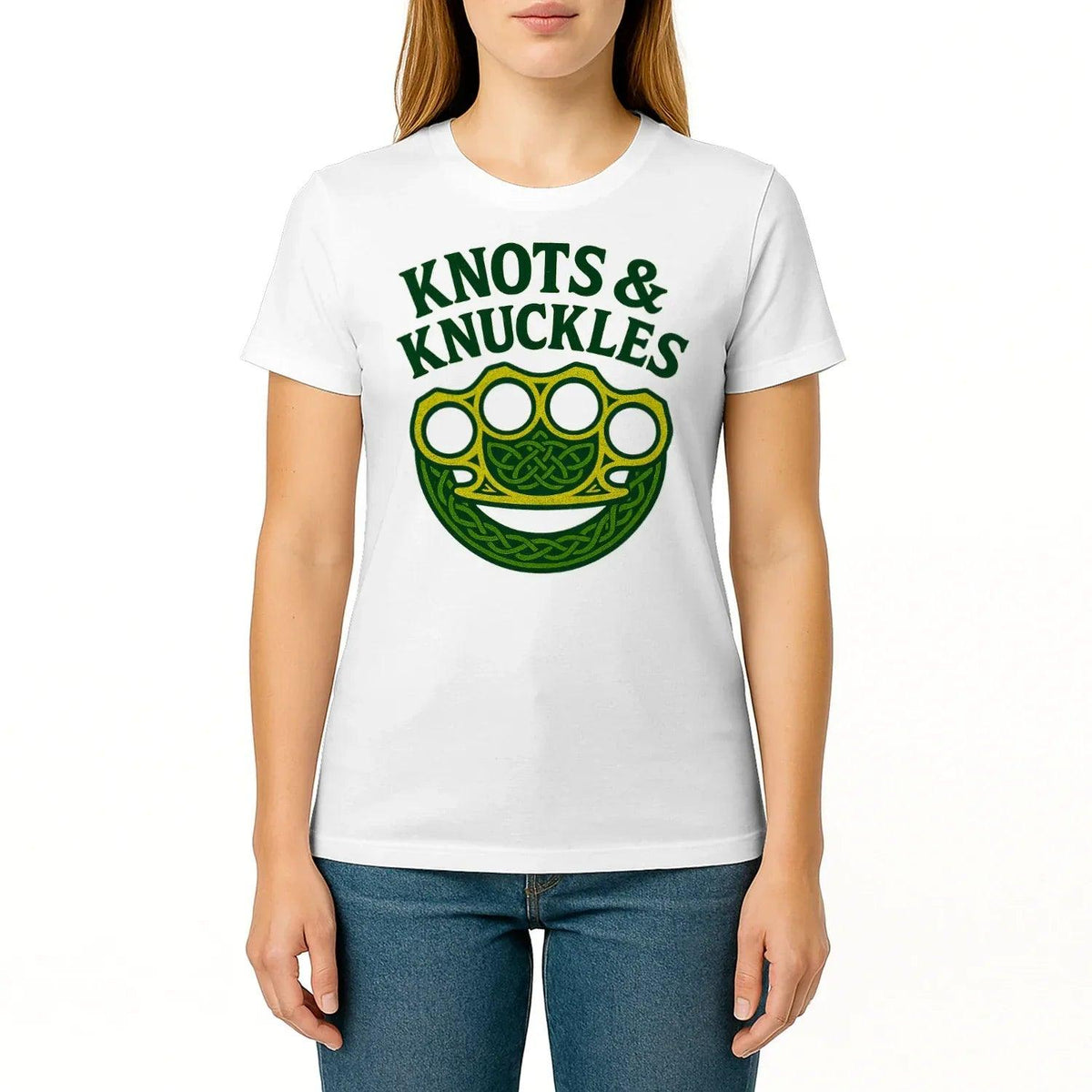 Celtic T-Shirt - Knots and Knuckles No 4 Unisex Streetwear - Celtic Wolfwear