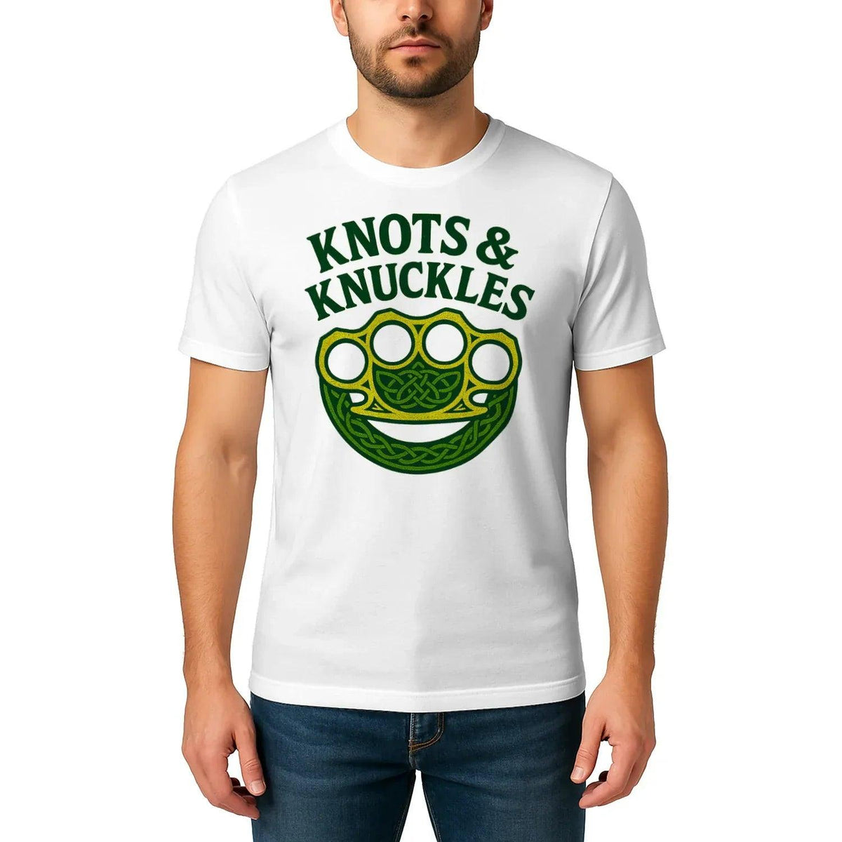 Celtic T-Shirt - Knots and Knuckles No 4 Unisex Streetwear - Celtic Wolfwear