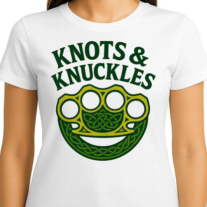 Celtic T-Shirt - Knots and Knuckles No 4 Unisex Streetwear - Celtic Wolfwear