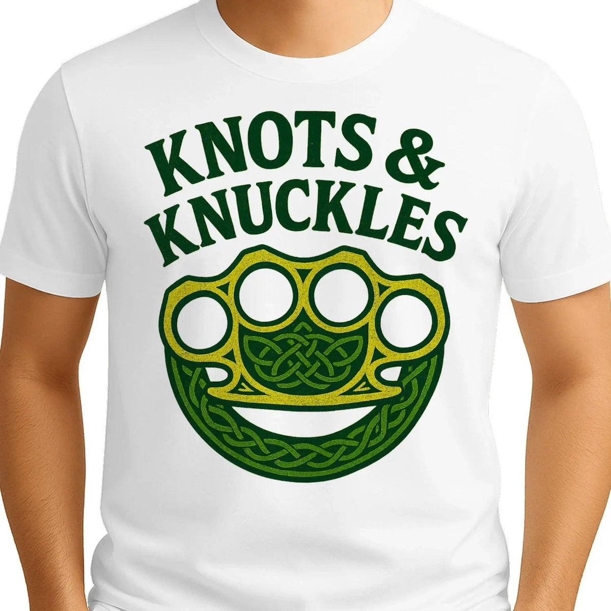 Celtic T-Shirt - Knots and Knuckles No 4 Unisex Streetwear - Celtic Wolfwear