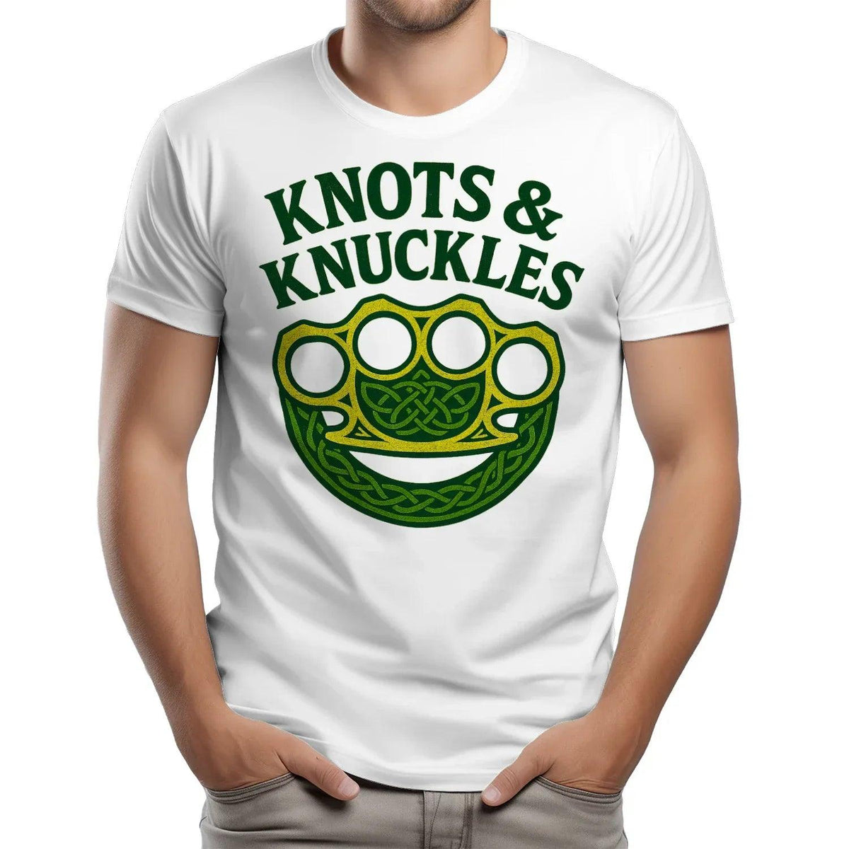 Celtic T-Shirt - Knots and Knuckles No 4 Unisex Streetwear - Celtic Wolfwear