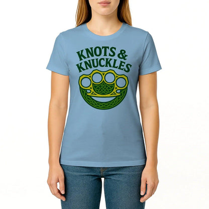 Celtic T-Shirt - Knots and Knuckles No 4 Unisex Streetwear - Celtic Wolfwear