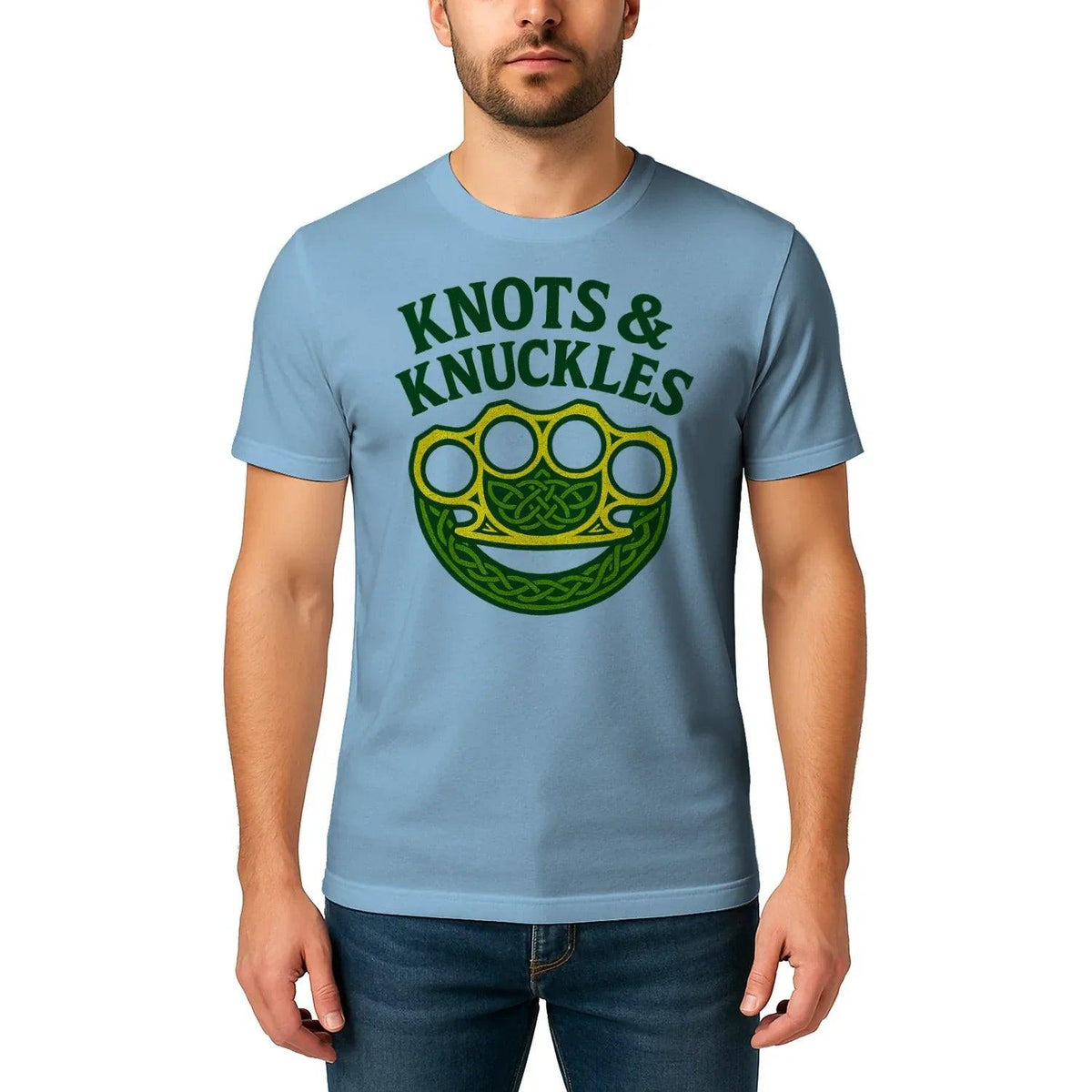 Celtic T-Shirt - Knots and Knuckles No 4 Unisex Streetwear - Celtic Wolfwear