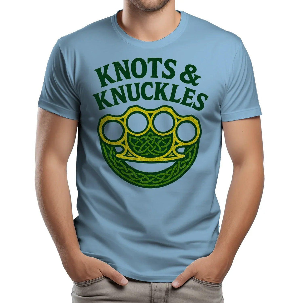 Celtic T-Shirt - Knots and Knuckles No 4 Unisex Streetwear - Celtic Wolfwear