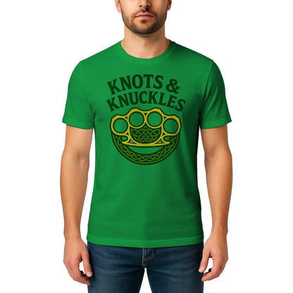 Celtic T-Shirt - Knots and Knuckles No 4 Unisex Streetwear - Celtic Wolfwear