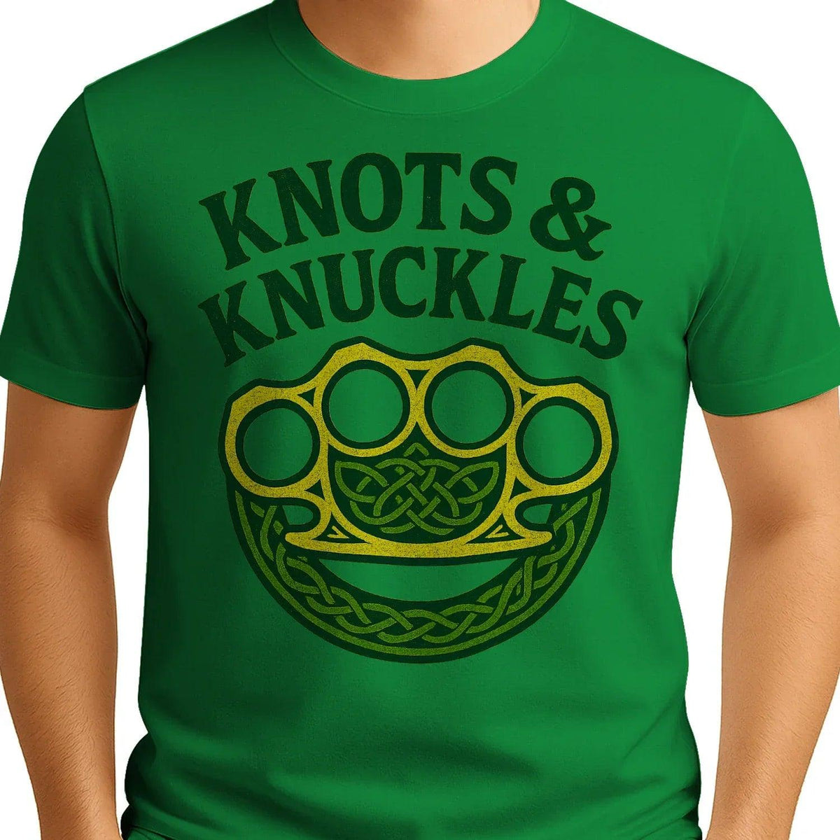 Celtic T-Shirt - Knots and Knuckles No 4 Unisex Streetwear - Celtic Wolfwear