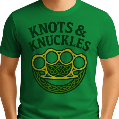 Celtic T-Shirt - Knots and Knuckles No 4 Unisex Streetwear - Celtic Wolfwear