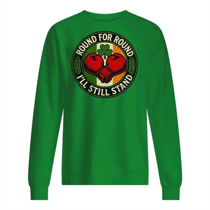 Celtic Wolf Sweatshirt - Round Premium Unisex Streetwear - Celtic Wolfwear