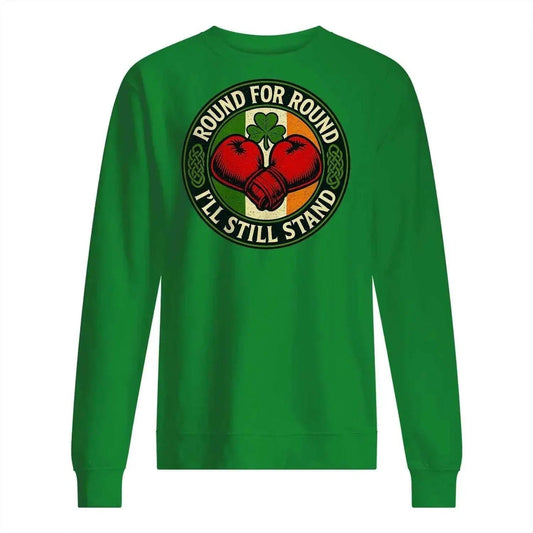 Celtic Wolf Sweatshirt - Round Premium Unisex Streetwear - Celtic Wolfwear