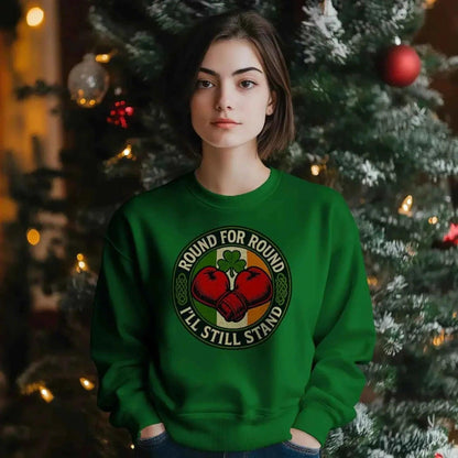Celtic Wolf Sweatshirt - Round Premium Unisex Streetwear - Celtic Wolfwear