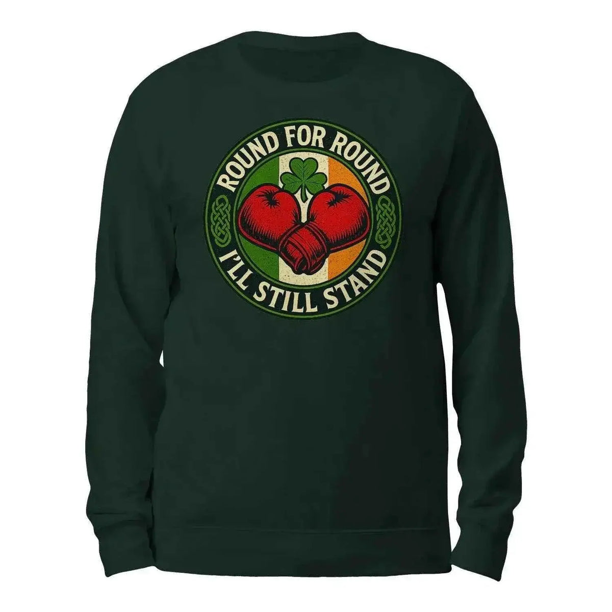 Celtic Wolf Sweatshirt - Round Premium Unisex Streetwear - Celtic Wolfwear