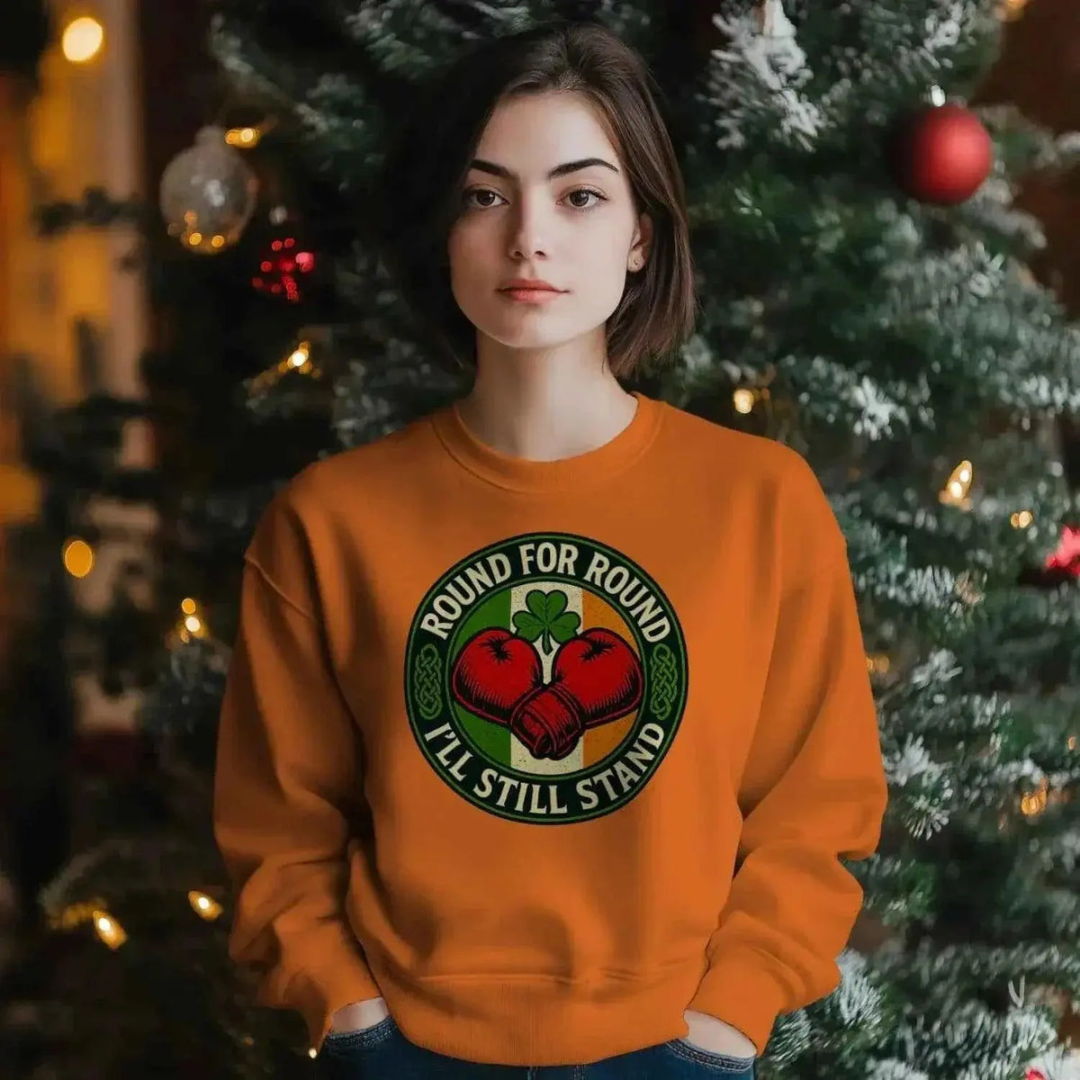 Celtic Wolf Sweatshirt - Round Premium Unisex Streetwear - Celtic Wolfwear