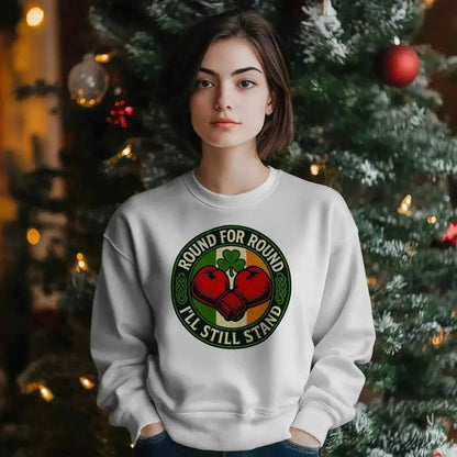 Celtic Wolf Sweatshirt - Round Premium Unisex Streetwear - Celtic Wolfwear
