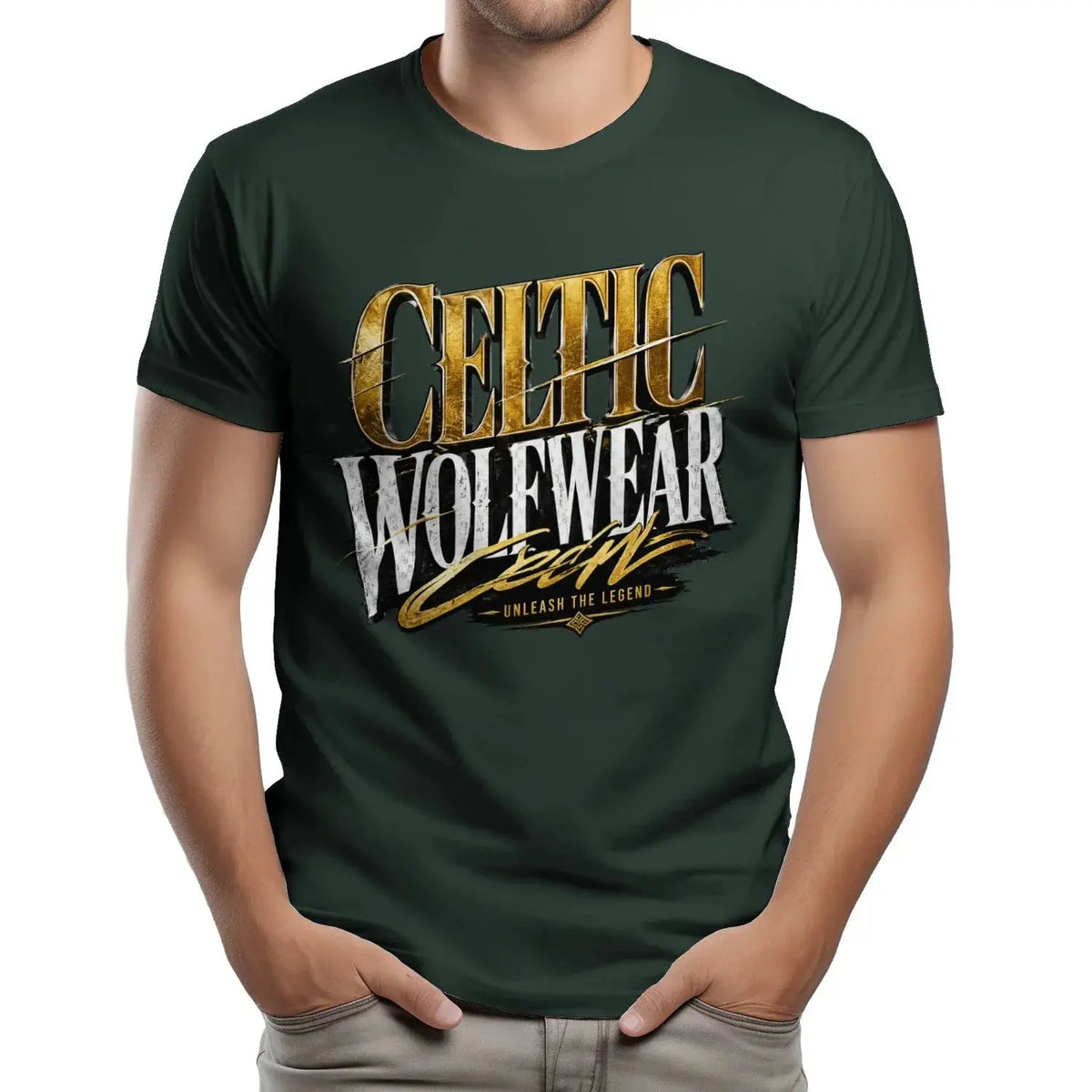 Celtic Wolf T-Shirt - Unleash the Legend Unisex Streetwear - Celtic Wolfwear
