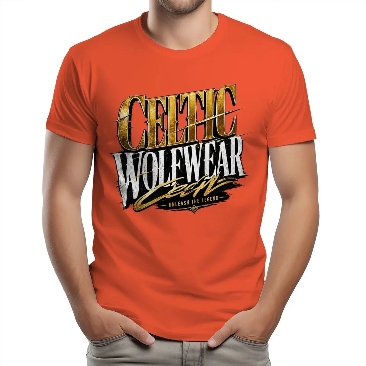 Celtic Wolf T-Shirt - Unleash the Legend Unisex Streetwear - Celtic Wolfwear