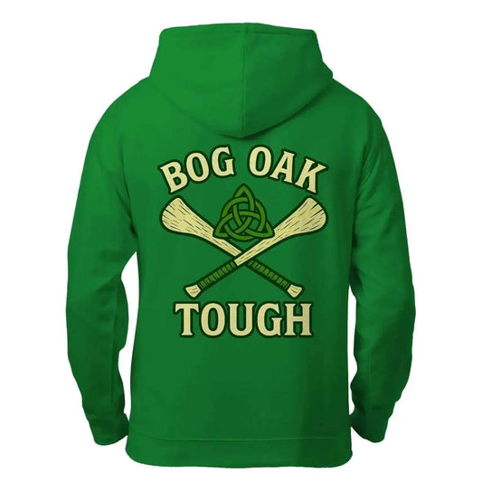 Celtic Wolf Zip Hoodie - Bog Oak, Unisex Matchday Wear - Celtic Wolfwear
