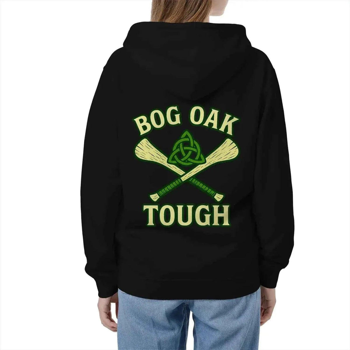Celtic Wolf Zip Hoodie - Bog Oak, Unisex Matchday Wear - Celtic Wolfwear