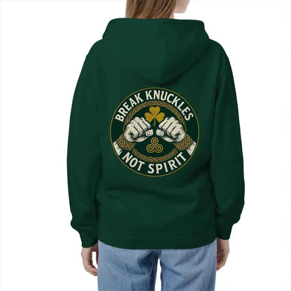 Celtic Wolf Zip Hoodie - Break Knuckles Unisex Streetwear - Celtic Wolfwear